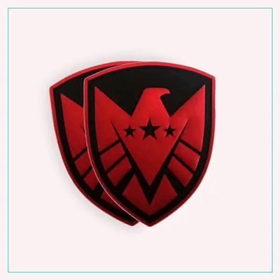 Marvel Avengers Shield Logo Chiến thuật quân sự PVC Patch Phụ kiện quần áo Velcro Backing