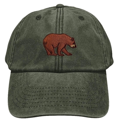 Black Bear thêu mũ 5-Panel Baseball Cap thêu mũ logo với 6 con mắt