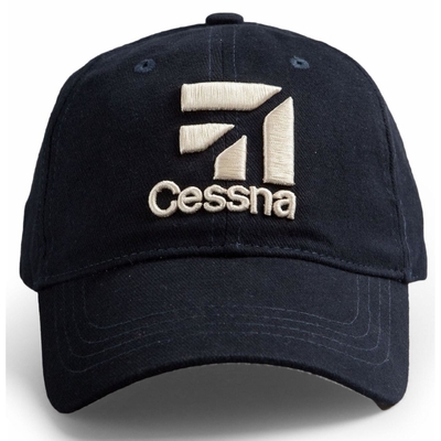 Cessna Baseball phong cách thêu logo mũ với vải bông Sweatband hiệu suất