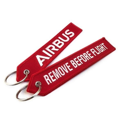 Airbus Giấy phép gỡ bỏ trước khi bay Keychain thiết kế tùy chỉnh Mockup Set Red Keychain
