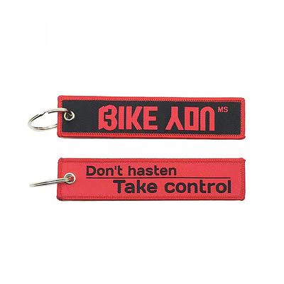 Ống đan thêu thêu đan thêu Jet Tag Key Holder Eagle Beak Black Wrist Strap Lanyard Keychain