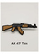 Bản vá PVC cao su tùy chỉnh 2D / 3D AK 47 Kalashnikov Sắt trên nhãn quần áo