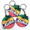 Móc khóa PVC cao su mềm Quà tặng khuyến mại tùy chỉnh 2D không thể phá vỡ Aloha
