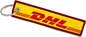 Thiết kế Logo tùy chỉnh DHL Flight Crew Móc khóa thêu Móc khóa dệt