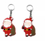 RUPALTTOYSBABA Santa Claus Cartoon Soft Rubber Keychain Bất kỳ hình dạng nào