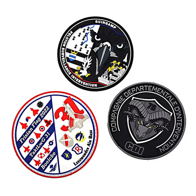 Đơn vị hóa Eco Friendly Morale PVC Patch cho túi quần áo và nón