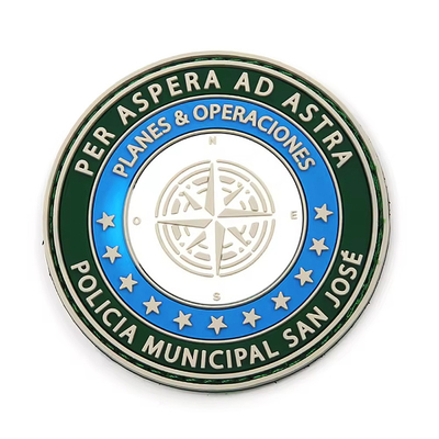 Đơn vị hóa Eco Friendly Morale PVC Patch cho túi quần áo và nón