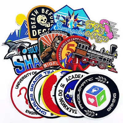 Custom Iron On 100% Made Embroidery Patches Iron On cho quần áo