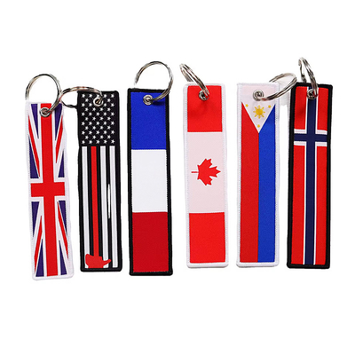 Nhà máy thiết kế tùy chỉnh dây đeo cổ tay dây chuyền tùy chỉnh dệt hoặc thêu keychain