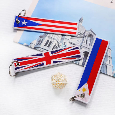 Nhà máy thiết kế tùy chỉnh dây đeo cổ tay dây chuyền tùy chỉnh dệt hoặc thêu keychain