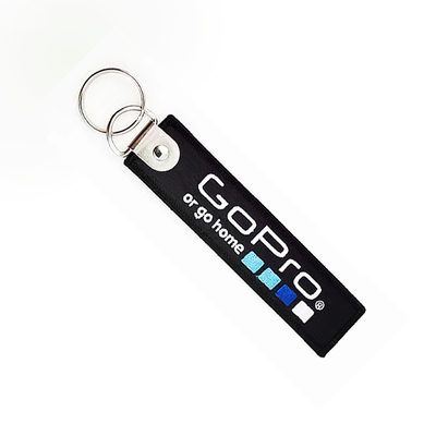 Gói khóa thêu nhà máy logo tùy chỉnh thêu key tag keychain cho túi