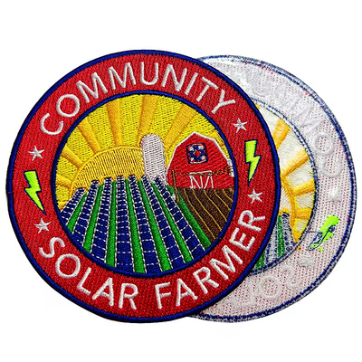 Merrowed Border Iron On Embroidery Patch Custom Embroidered Logo Patches (Điều này được thực hiện theo yêu cầu của bạn)