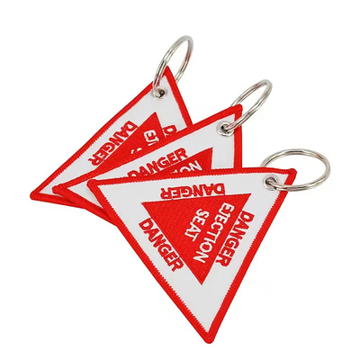 OEM / ODM chấp nhận được Keychain vải dệt thêu Anime Key Jet Tag cho xe máy