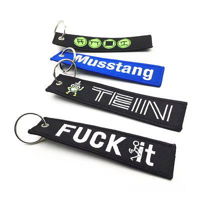 Custom Woven Keychain Tay đan thợ thủ công cầm chìa khóa với tính sẵn có tùy chỉnh