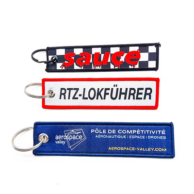 Custom Woven Keychain Tay đan thợ thủ công cầm chìa khóa với tính sẵn có tùy chỉnh