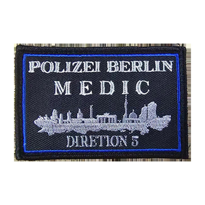 Custom Iron On Logo Embroidery Patch Hộp vận chuyển với đệm thích hợp