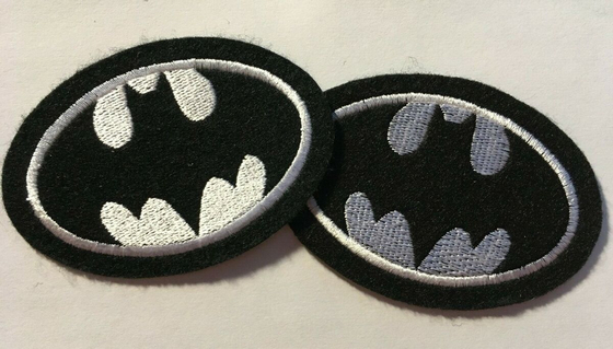 Sắt thêu trên miếng dán 4 &quot;BATMAN LOGO BATMAN Heat Cut Border