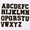 Bảng chữ cái thêu chữ A-Z Màu vàng lấp lánh Viền sắt trên các bản vá lỗi Chenille