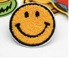 Chenille Smiley Face Patch - Iron On Chenille Patch Smile Fashion Patch - Vàng