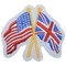May trên miếng dán đính đá Anh Quốc Mỹ và GB Huy hiệu Vương quốc Anh 3,25 ''