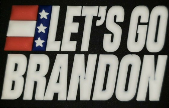 Let'S Go Brandon Patch PVC 3x2 Morale Patch Backing Hook Backing Velcro Backing