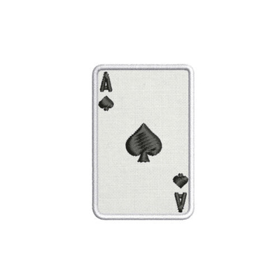 Ace of Hearts Bản vá thêu tùy chỉnh Vegas Poker Blackjack