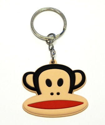 Nhân vật hoạt hình Khỉ Chìa khóa Bagcharm Móc khóa Zip puller Cao su PVC