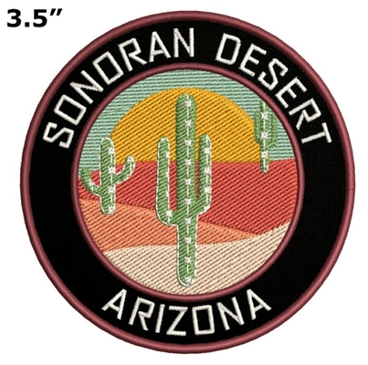 Sonoran Desert Arizona Các bản vá thêu có thể giặt được Sắt / May trên đồ trang trí