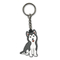PMS Màu Vòng chìa khóa tùy chỉnh Husky Puppy Soft PVC Cao su Phim hoạt hình Chuỗi chìa khóa