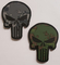 Hook Back Cao su PVC Patch Punisher Skull Green / Grey Digital Camo Pattern