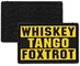 Whisky Tango Foxtrot WTF 3D PVC Bản vá chiến thuật Quân sự 3D Bản vá màu Pantone